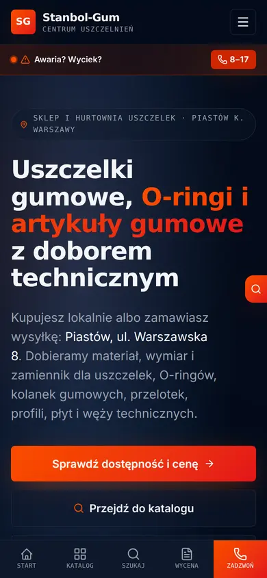 Strona stanbol-gum.pl na telefonie